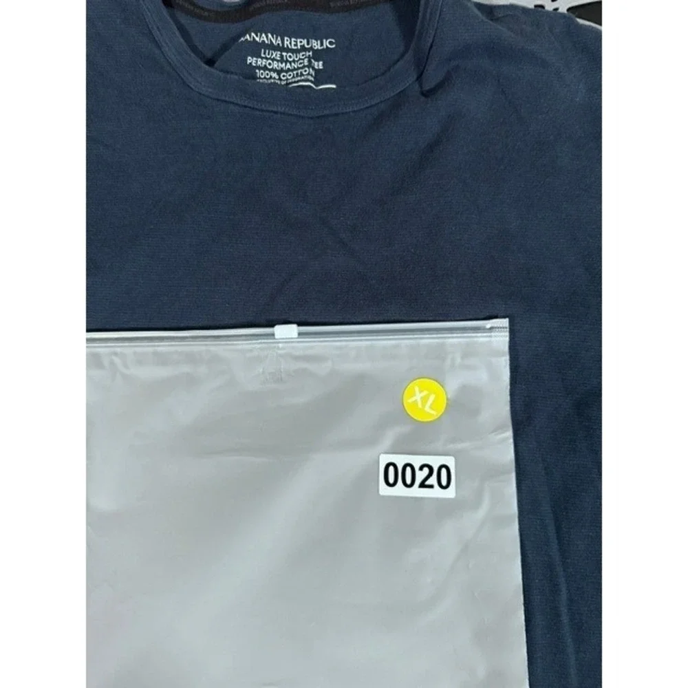Banana Republic Luxe Touch Performance Tee Mens XL Navy Blue Cotton T-Shirt